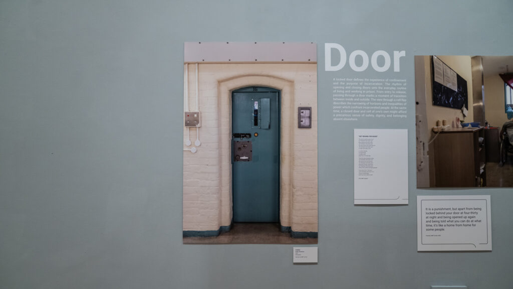 Cell door at HMP/YOI Lincoln, 2022.