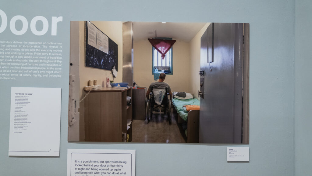 Looking through the door into a cell, HMP Lincoln 2022.